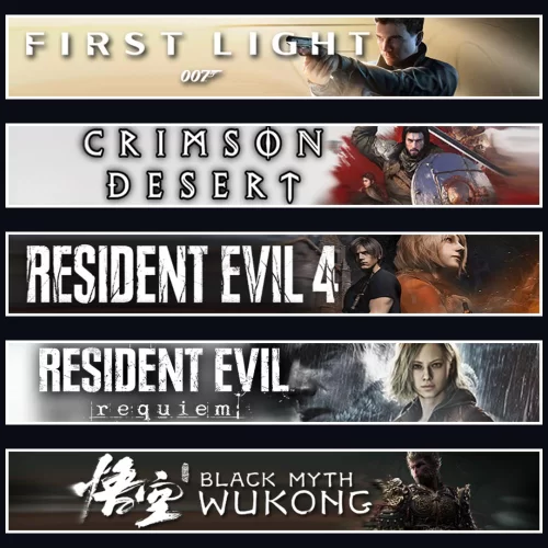 007 +Crimson +Evil 4 +Evil 9 +Wukong